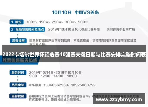 2022卡塔尔世界杯预选赛40强赛关键日期与比赛安排完整时间表
