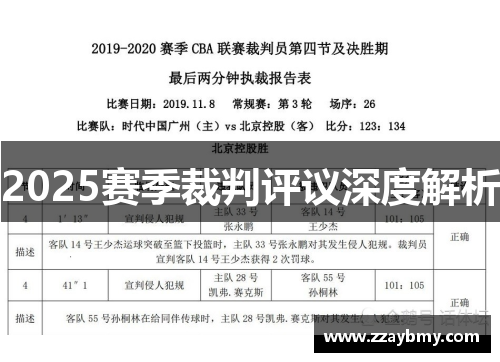 2025赛季裁判评议深度解析